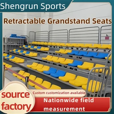 Shengrun Sports Retractable Grandstand Seats, Indoor & Outdoor Stadium Foldable Movable Bleacher Seats Customized